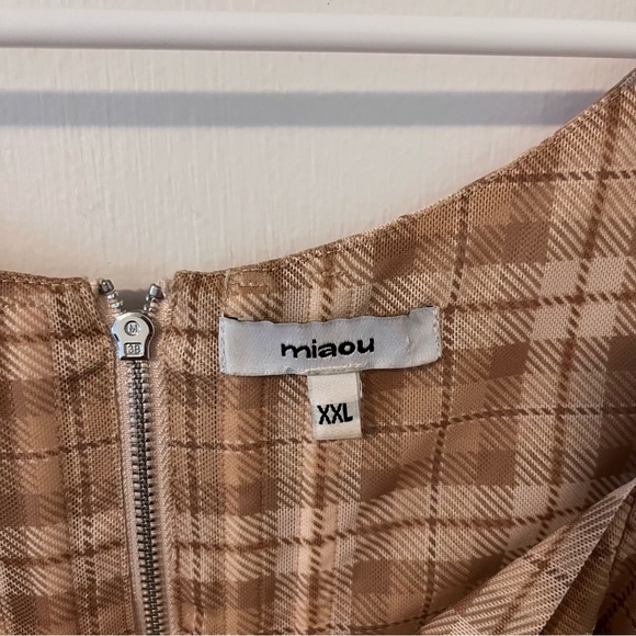 Miaou Imogene Corset Blouse Top Plaid Tank XXL 2XL Plus Size Zipper - Picture 3 of 7